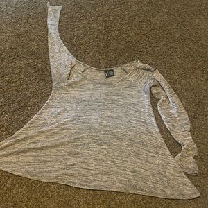 Ultra Flirt Light Gray Long Sleeve Tee